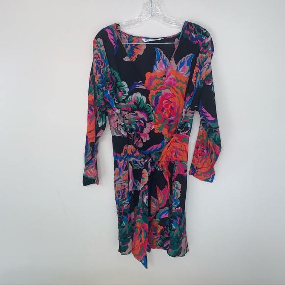 Zara Floral Multicoloured Mini Dress - Picture 7 of 14